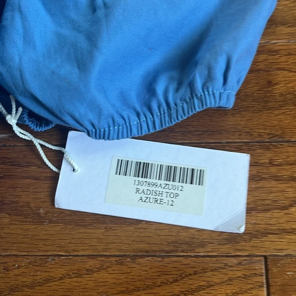 NWT Reformation | Radish Top Puff Sleeve Smock Back‎ Side Ruching Size 10 Boho
